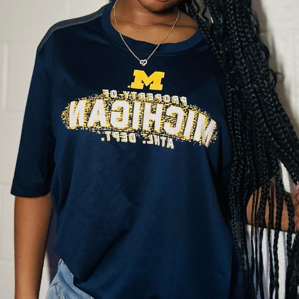 michigan athletic tee, 2xl